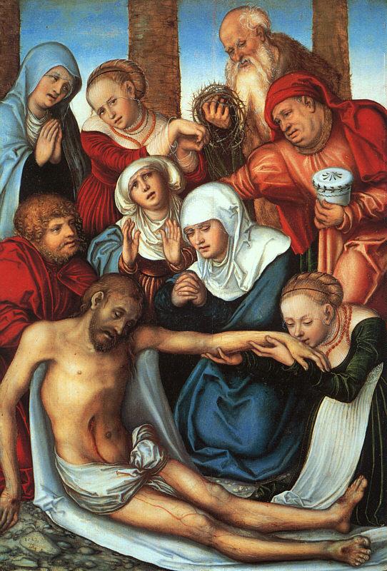 Lucas  Cranach The Lamentation_2 oil painting picture